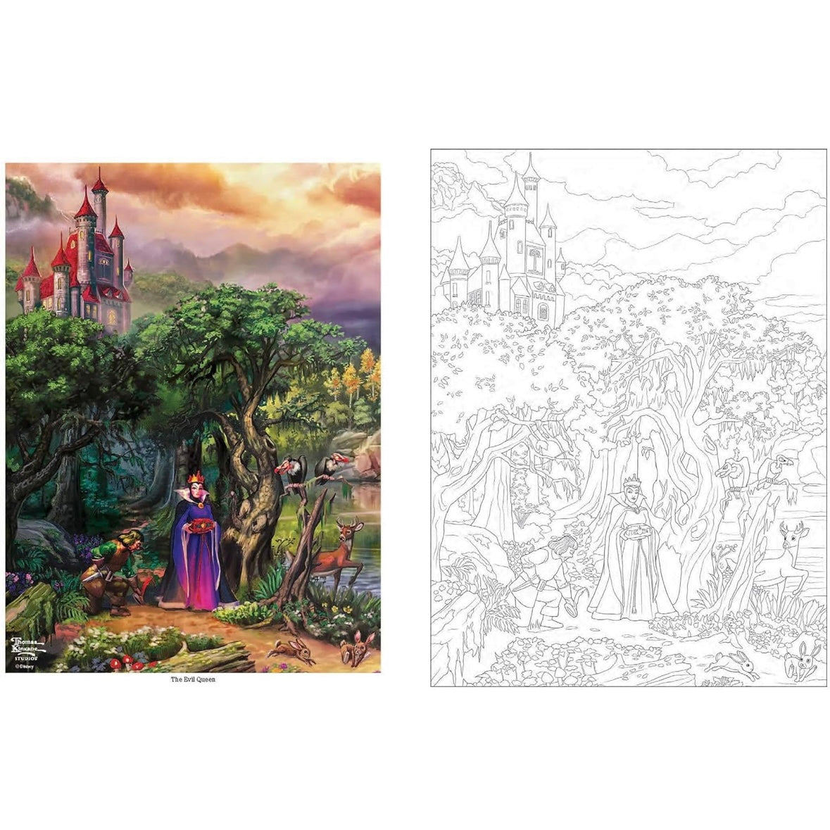 Disney Coloring Book By Thomas Kinkade
