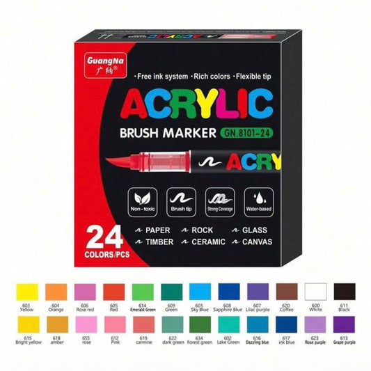 GuangNa Acrylic Markers (Classics - 24 colors)