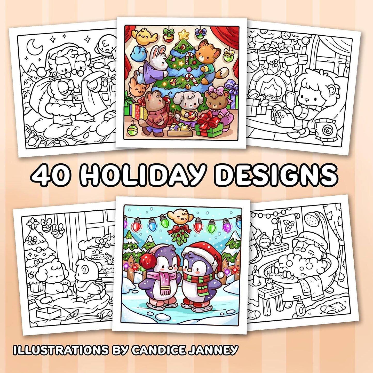 Alcohol Markers Coloring Book : Christmas