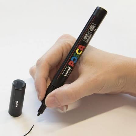 Posca Black Acrylic Marker (PC-3M)