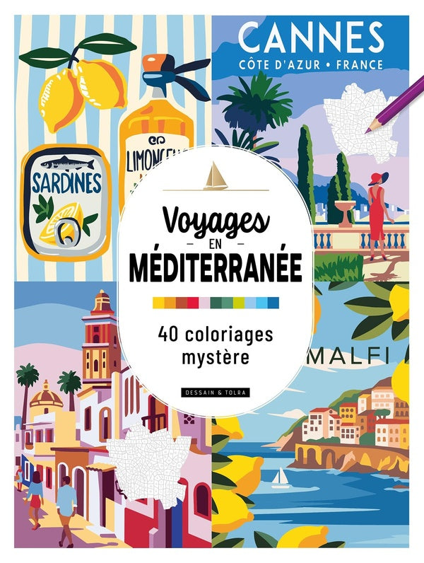 Marveilleux Mystery Coloring Book: Voyages En Mediterranean