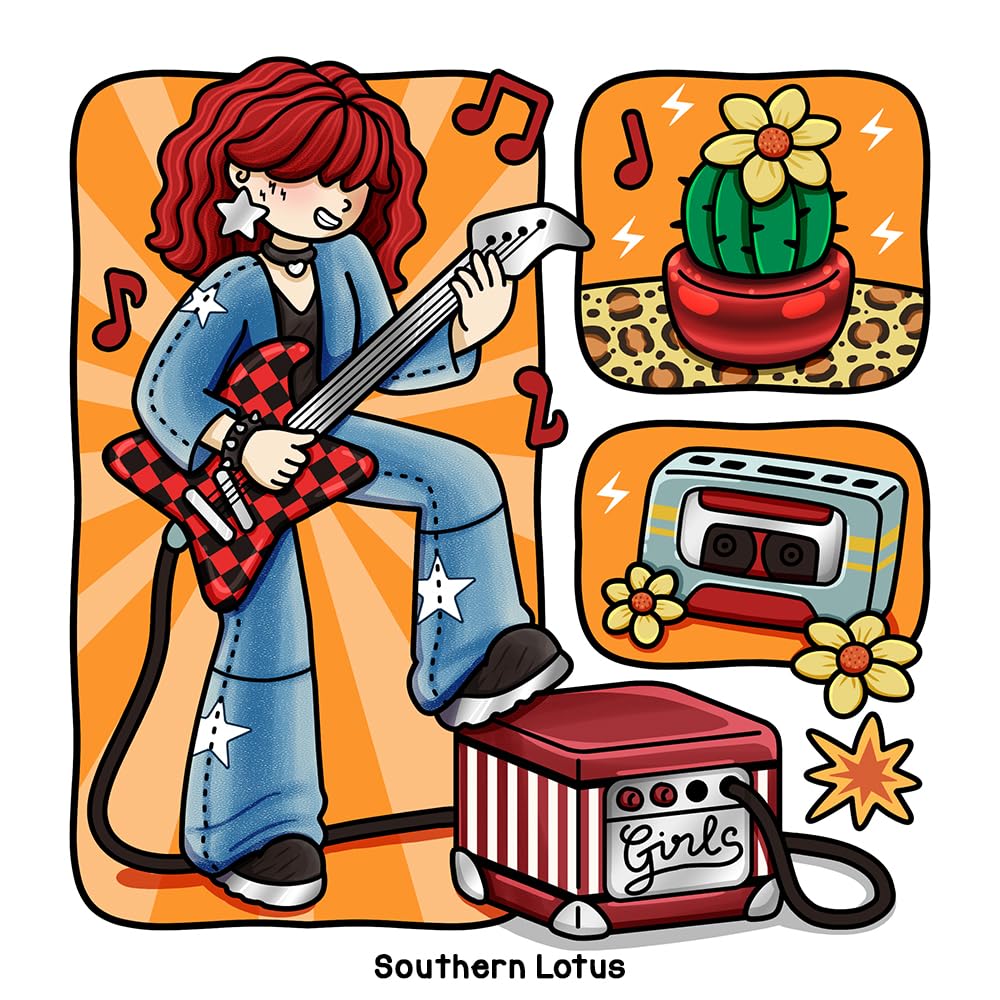 Alcohol Markers Coloring Book : Girl Spaces