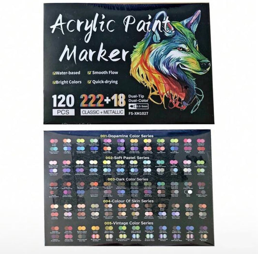 Dual-Tip Acrylic Markers (240 colors)