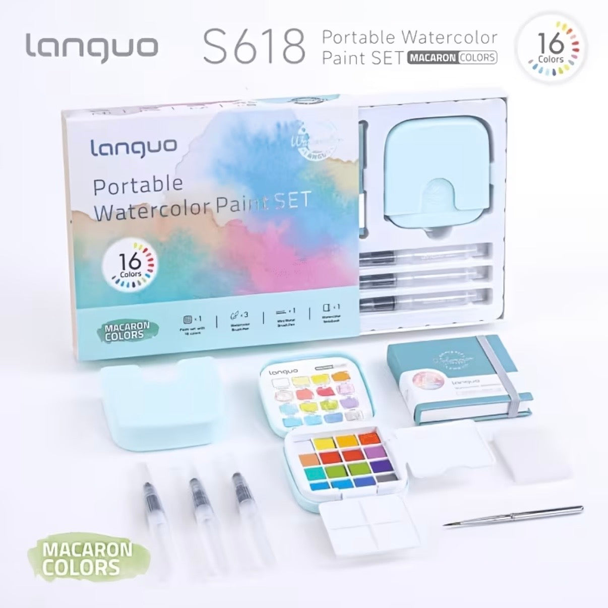 Watercolor Set (Macaron Colors)