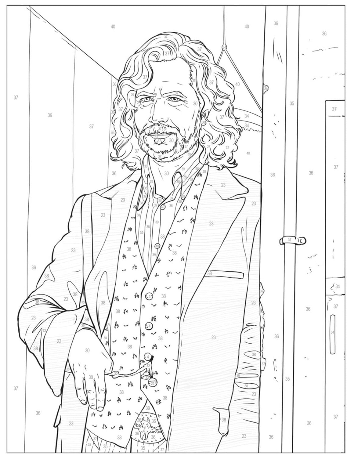 Easy Coloring By Numbers (Harry Potter)