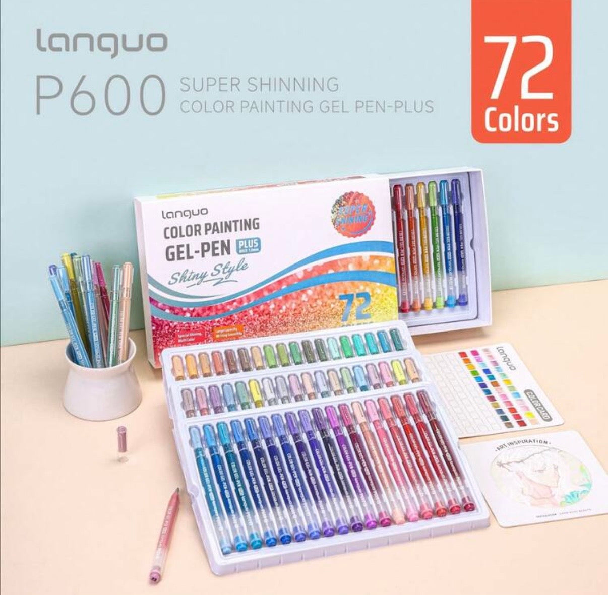 Languo Glitter Gel Pens (72 Colors)