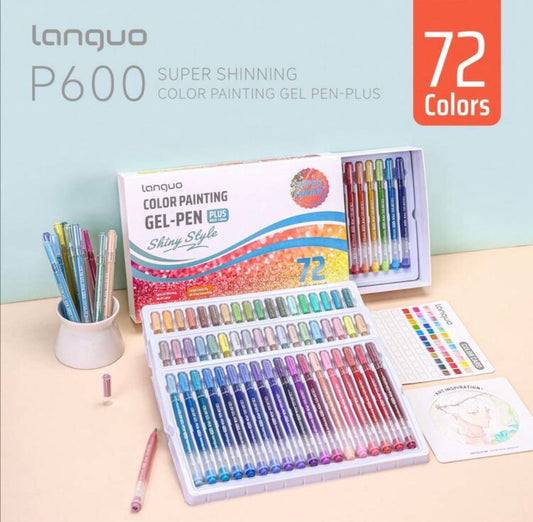 Languo Glitter Gel Pens (72 Colors)