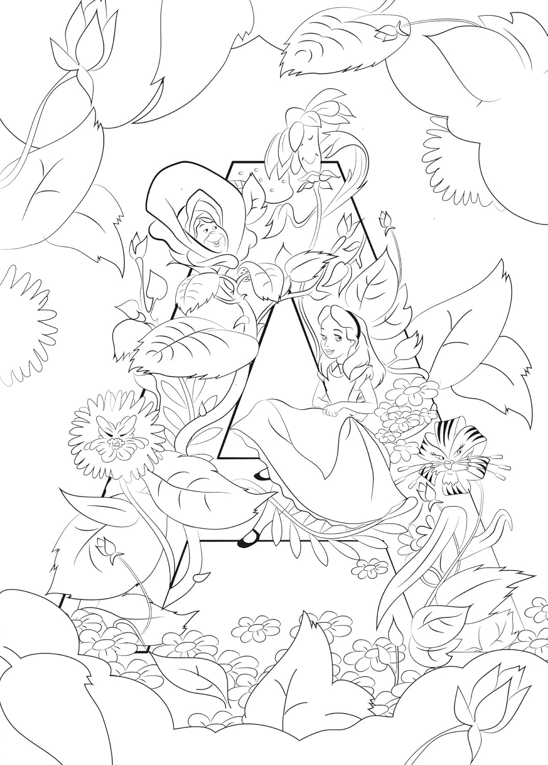 Disney Alphabet Coloring Book