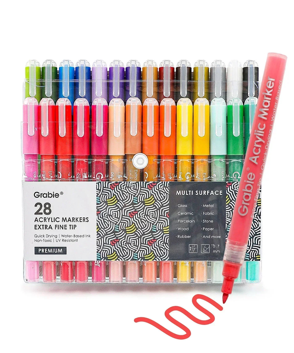 Grabie Acrylic Markers (28 Colors)