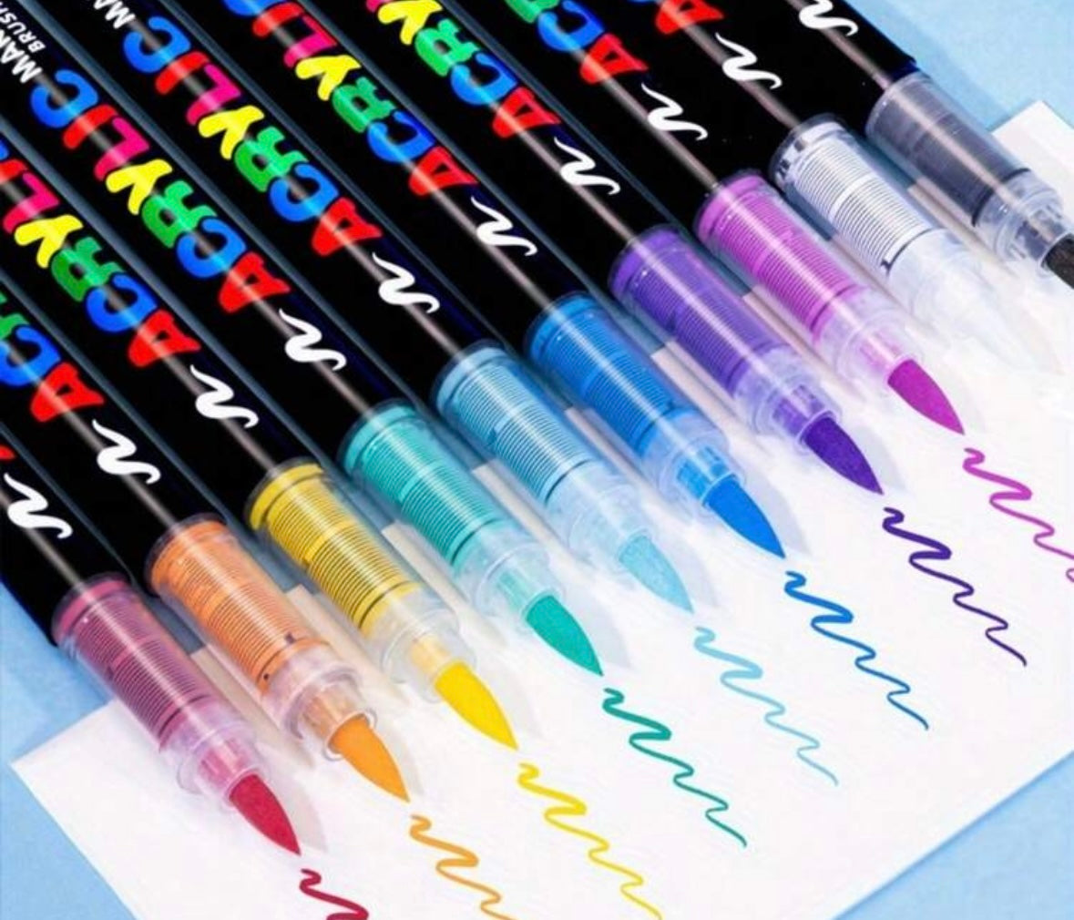 Acrylic Markers - 120 colors (Brush)