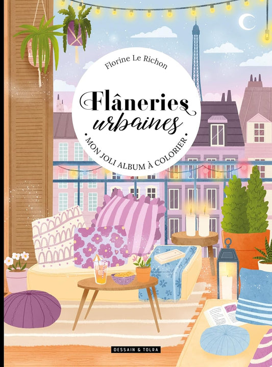 Flâneries urbaines Watercoloring Book (Urban Life)