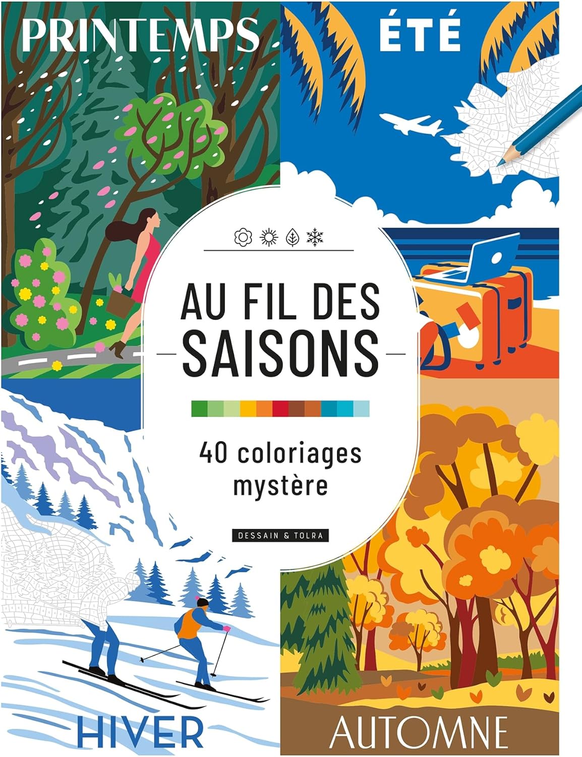 Marveilleux Mystery Coloring Book: Seasons