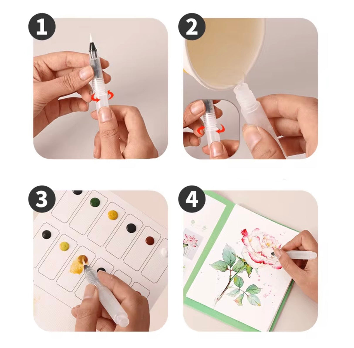 Watercolor Paper Set (Flower Field)