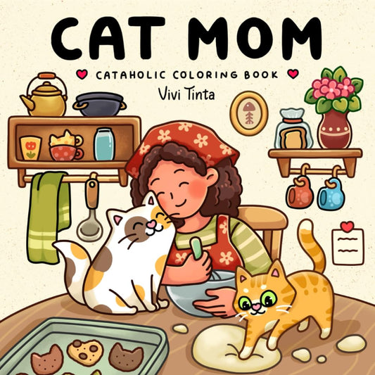 Alcohol Markers Coloring Book : Cat Mom