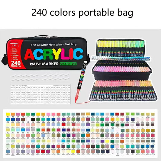 Acrylic Markers (240 colors - Bag)