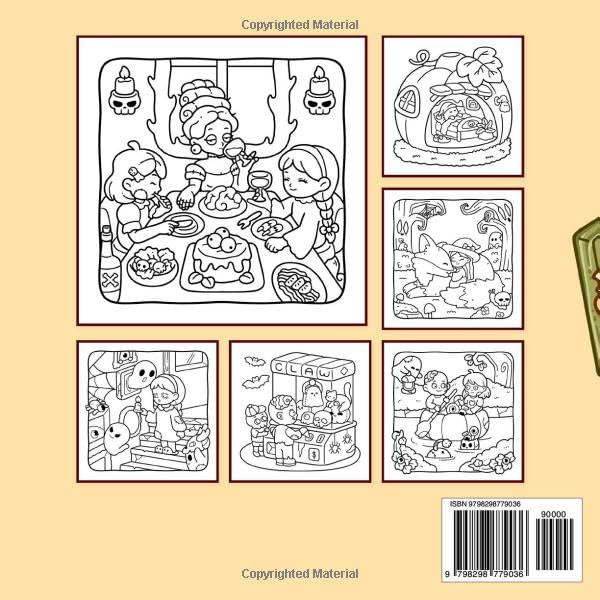 Alcohol Markers Coloring Book : Spooky Vibes