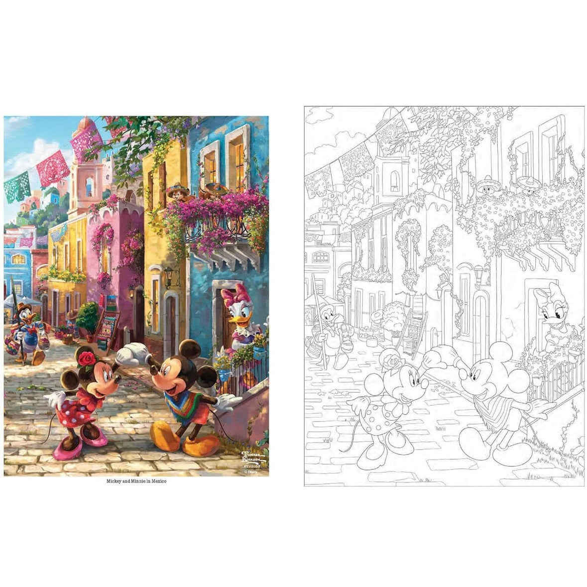Disney Coloring Book By Thomas Kinkade