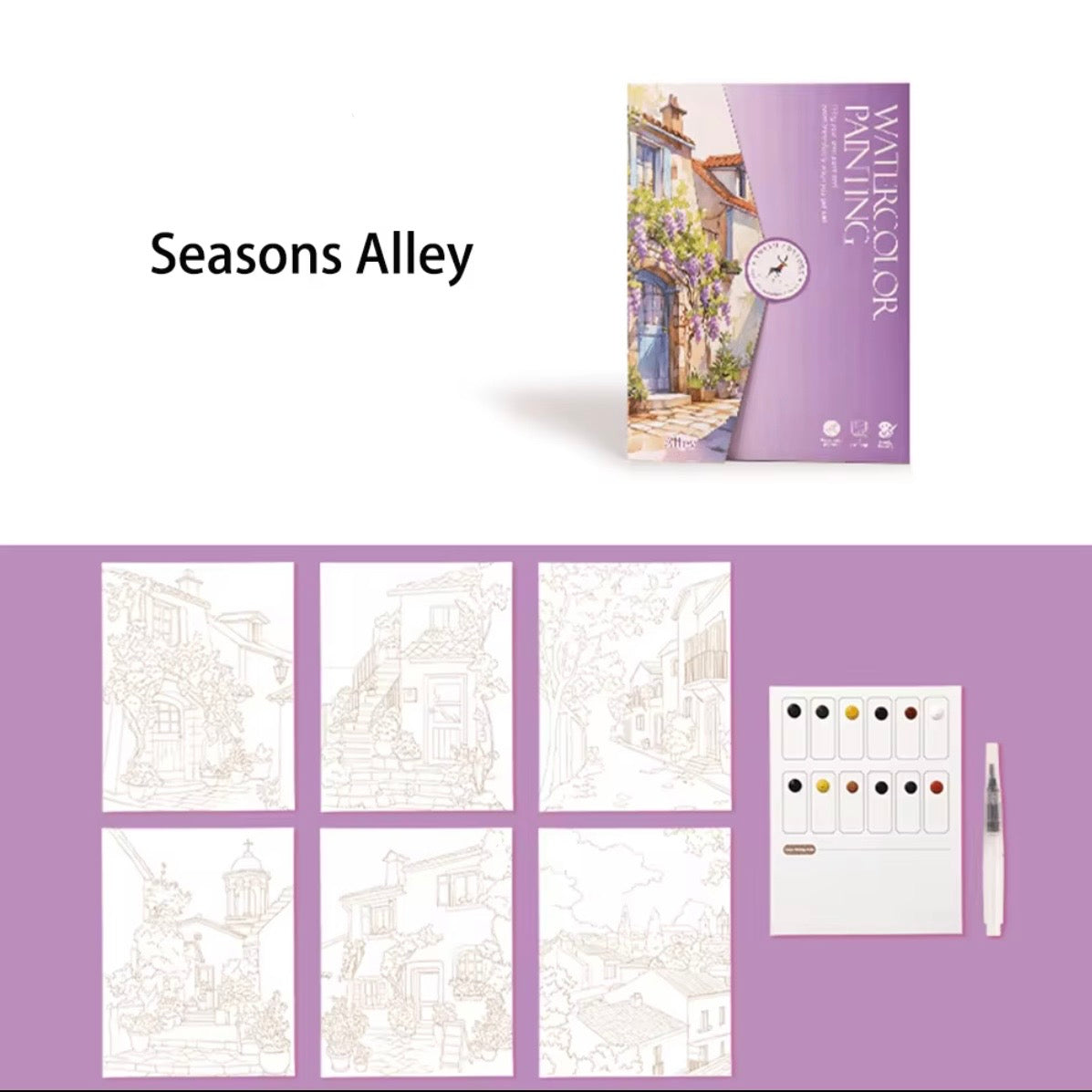 Watercolor Paper Set (Season Alley)