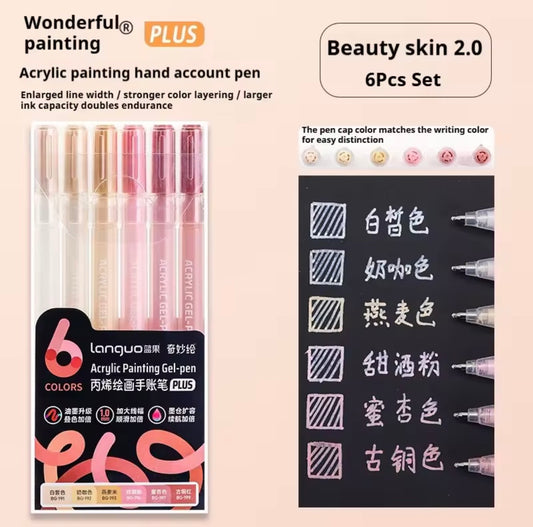 Languo Acrylic Gel Pens (Beauty Skin 2.0)