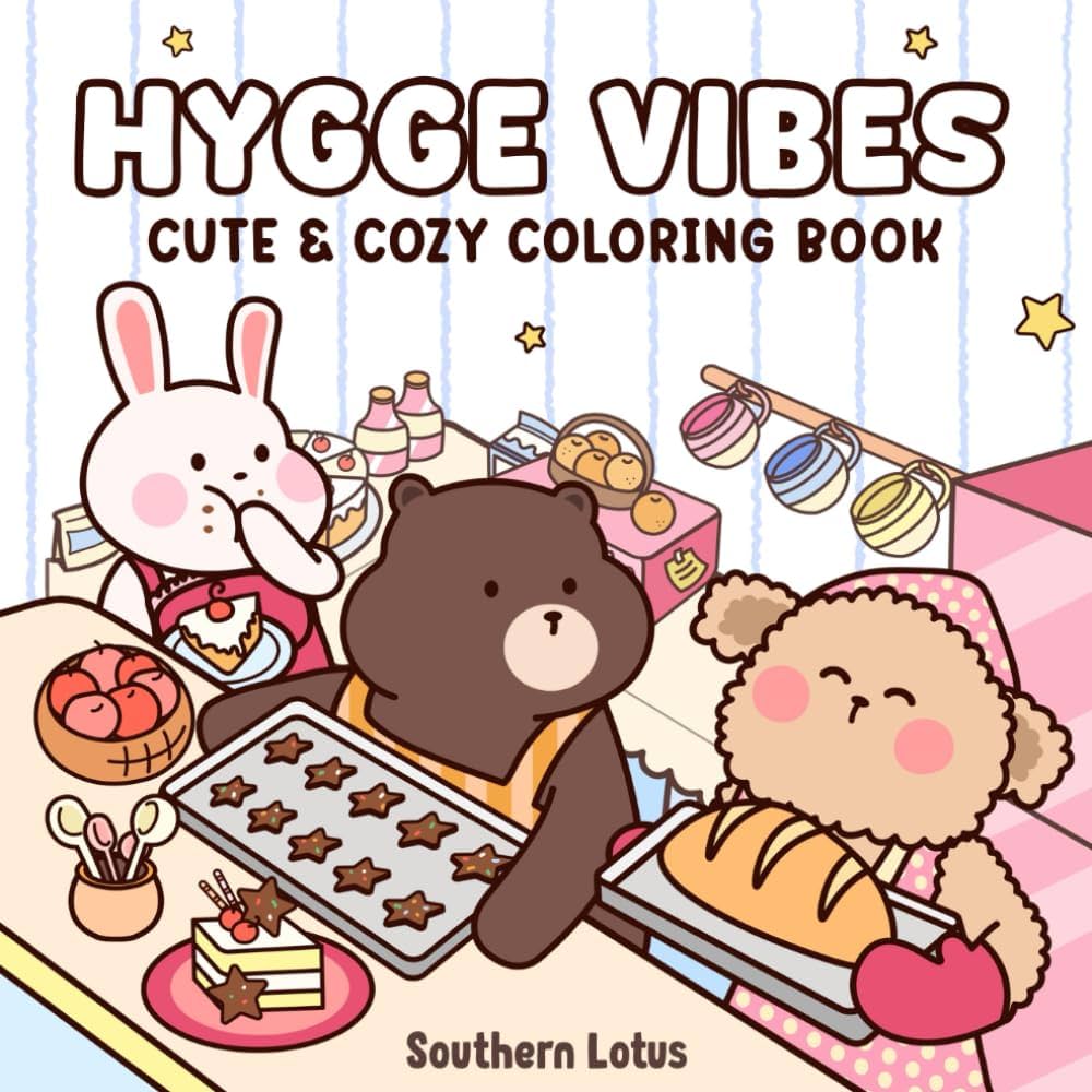 Alcohol Markers Coloring Book : Hygge Vibes