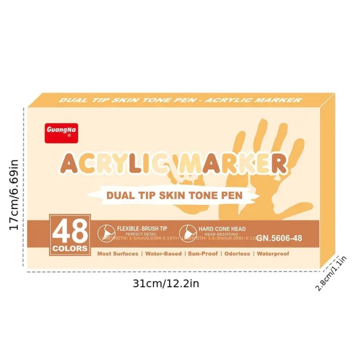 Acrylic Markers (Skin - 48 colors)
