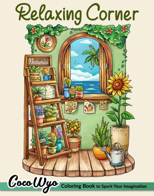 Coco Wyo Relaxing Corner Coloring Book