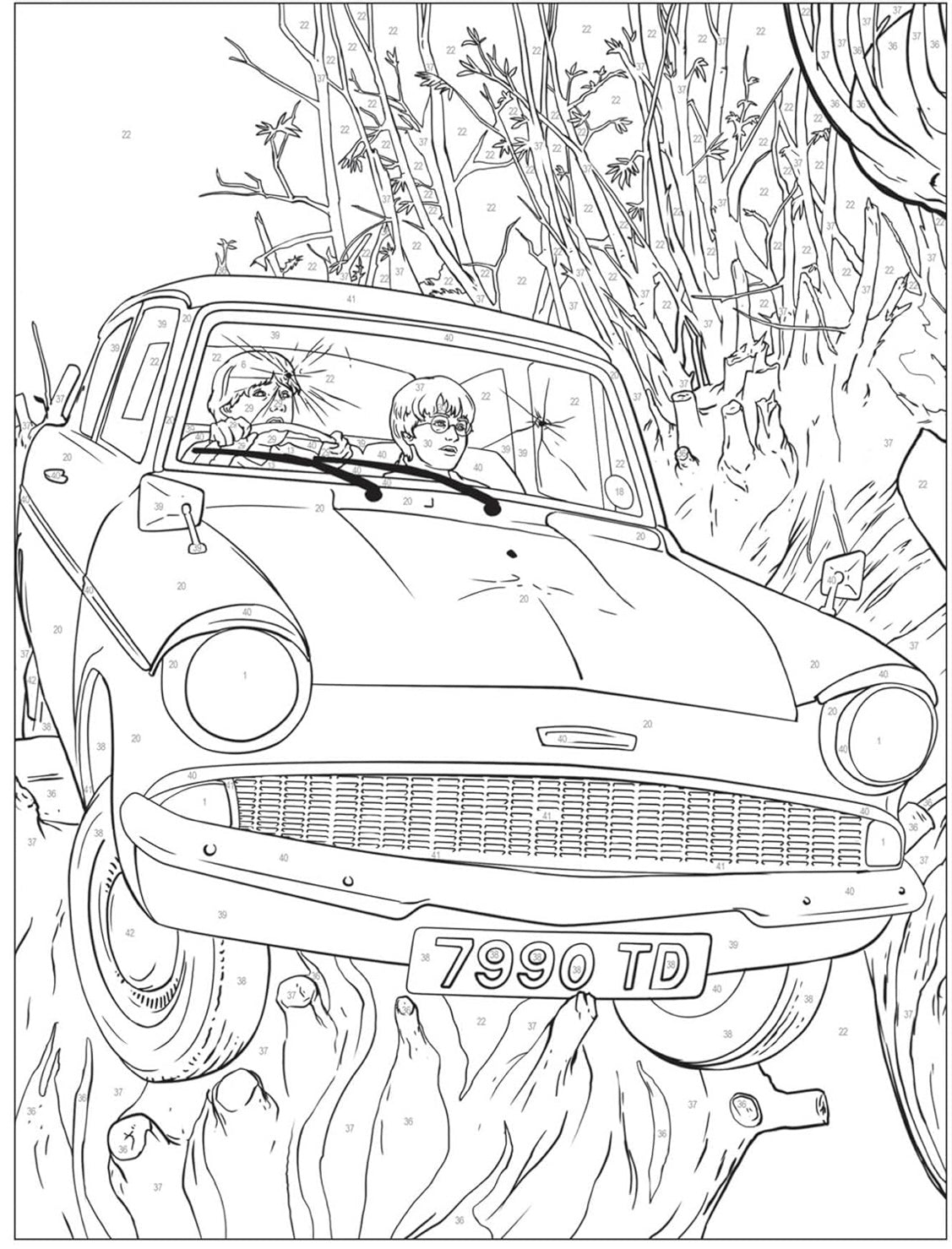 Easy Coloring By Numbers (Harry Potter)