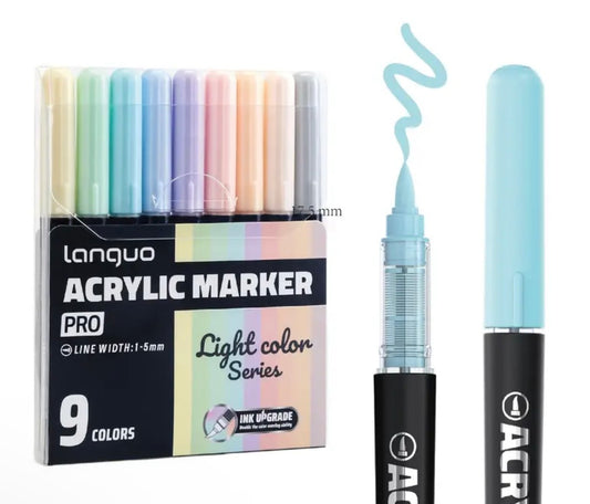 Languo Pro Acrylic Markers (Light Colors)