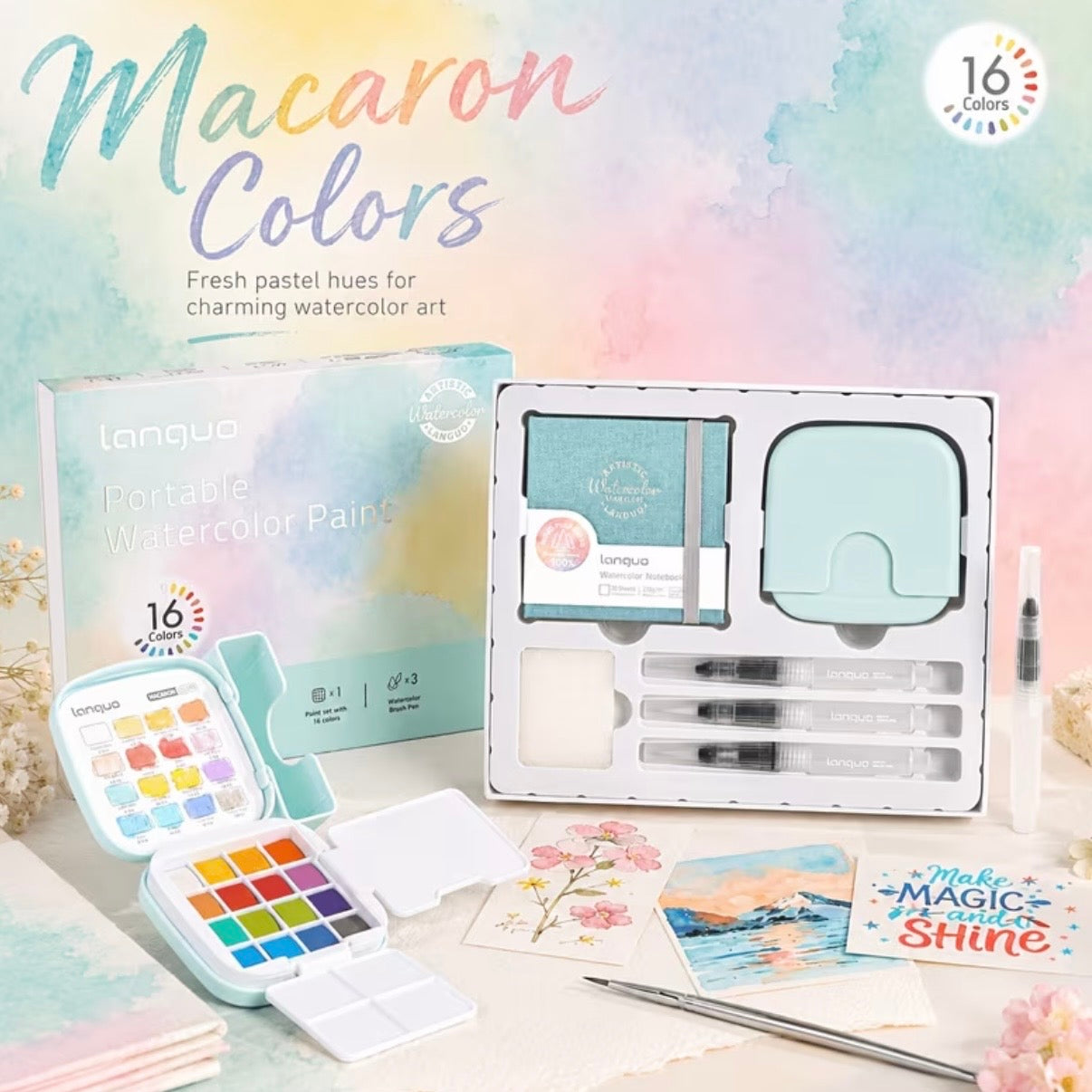 Watercolor Set (Macaron Colors)