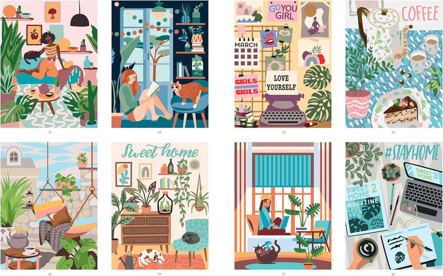 Marveilleux Mystery Coloring Book: Cozy Home