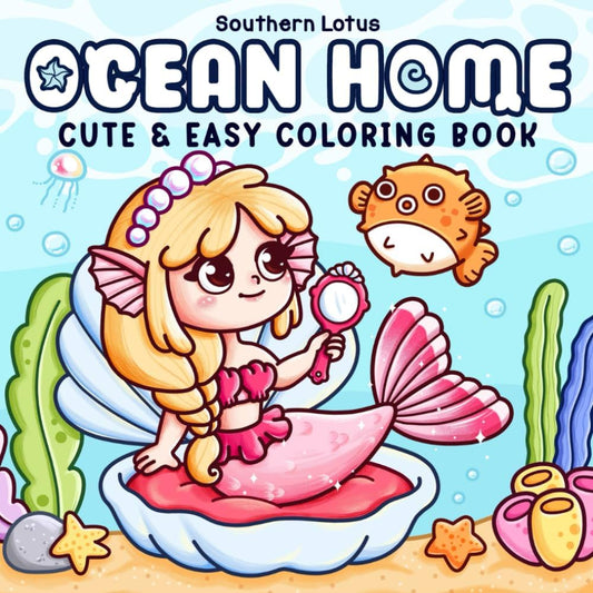 Alcohol Markers Coloring Book : Ocean Home