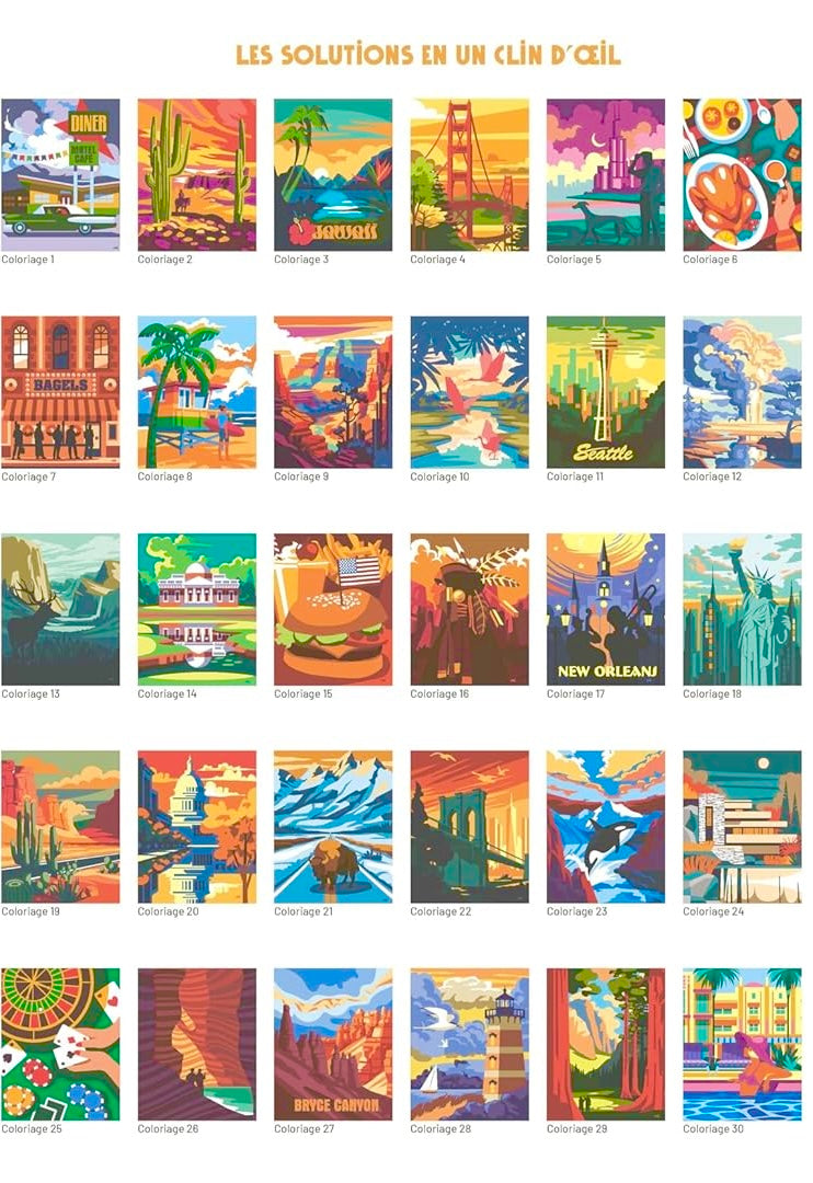 Coloriage Mystery Coloring Books (America)