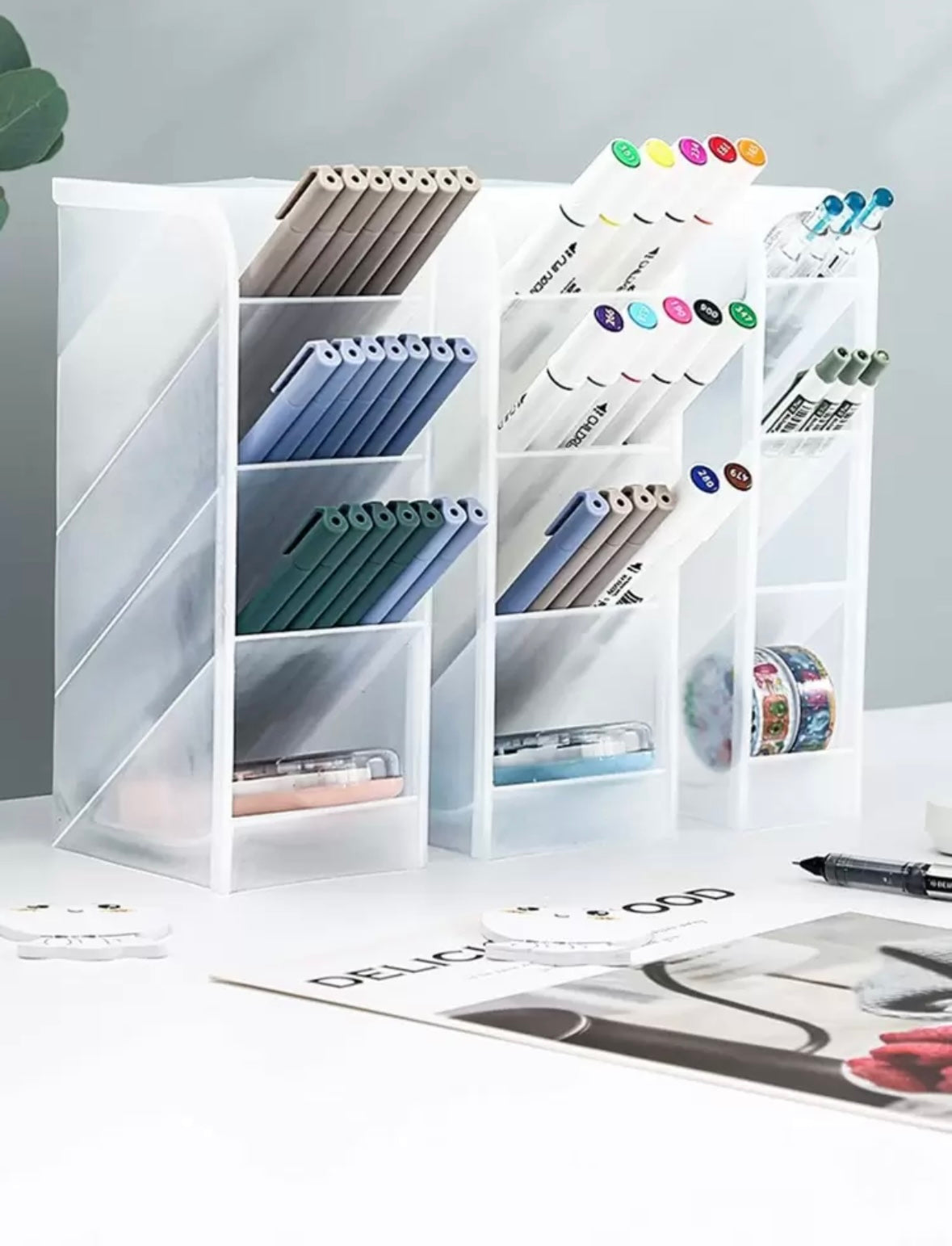 Acrylic Markers Holder حامل اقلام