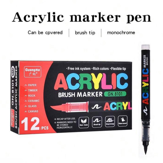 Acrylic Markers (12 Black)