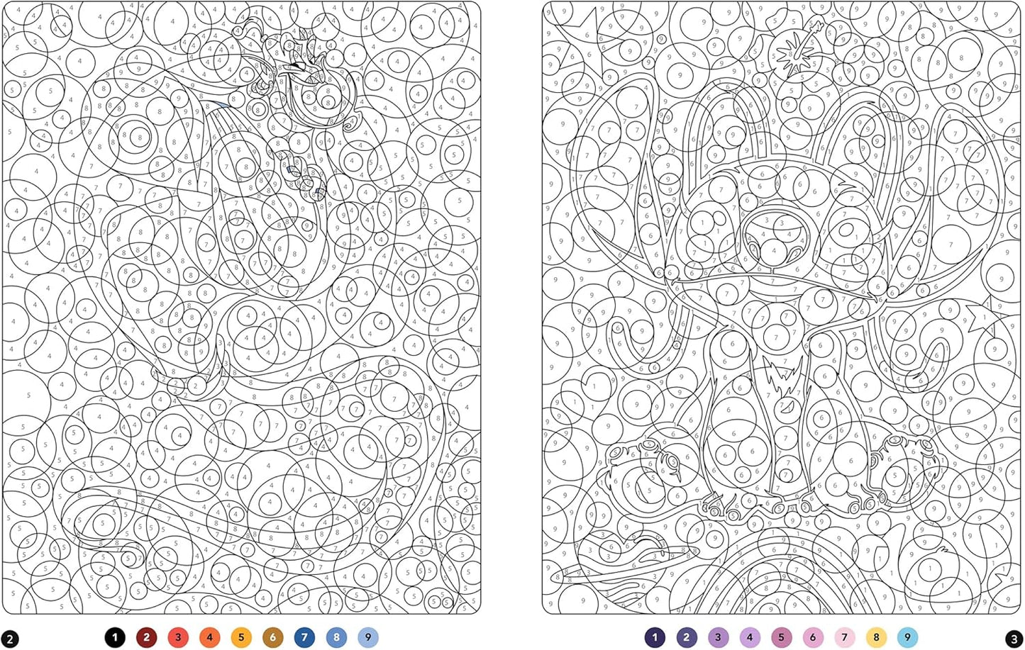 Kids Coloring By Numbers (Circles)