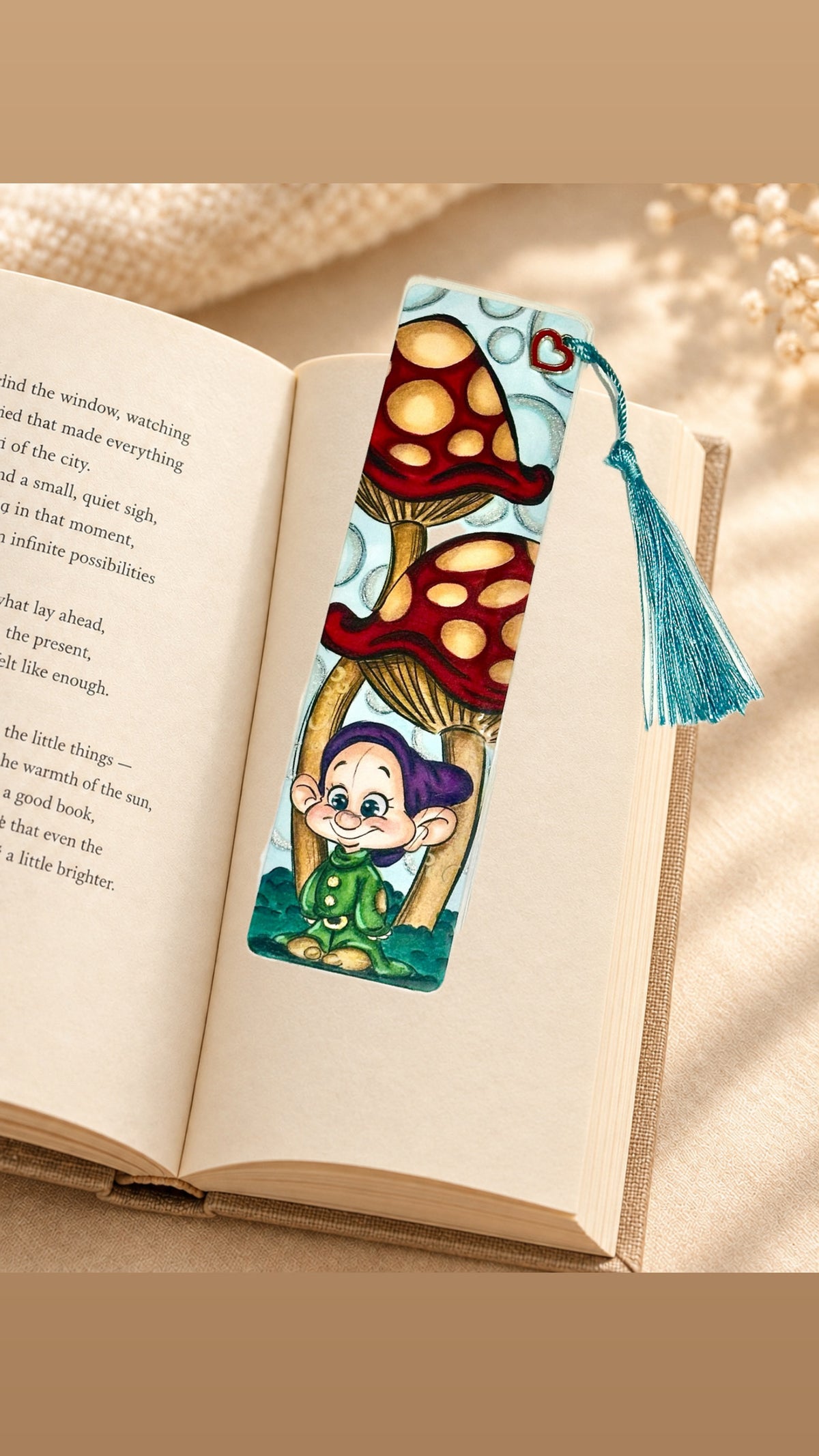 Hand Colored Bookmark