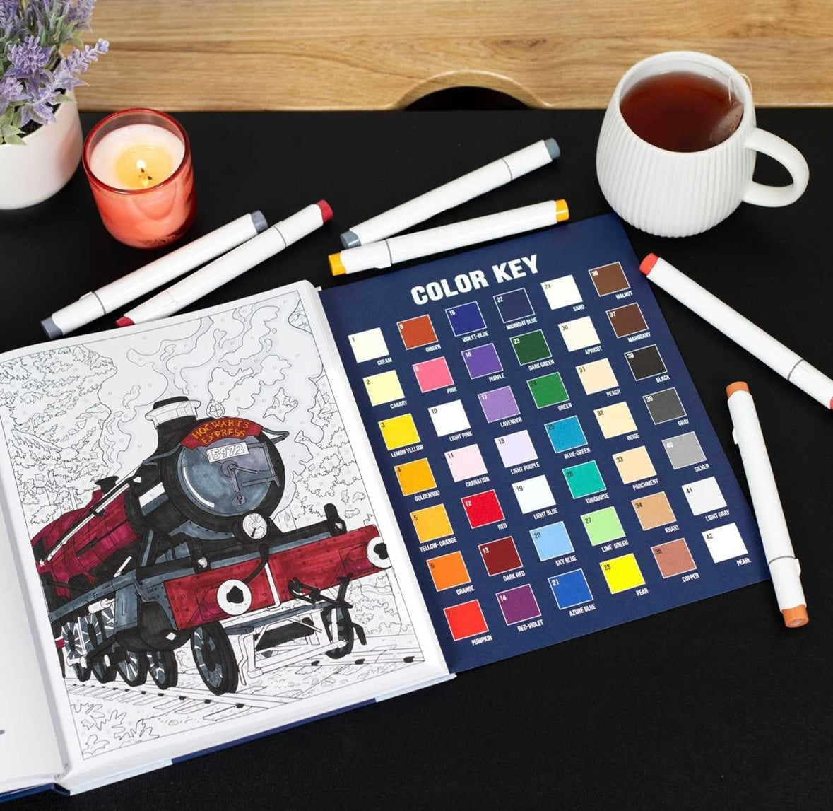 Easy Coloring By Numbers (Harry Potter)