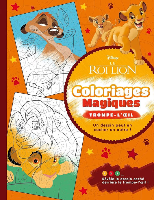 Kids Coloring By Numbers (Lion King - Hidden Character)