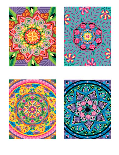 Coloriage Mystery Coloring Books (Mandalas)