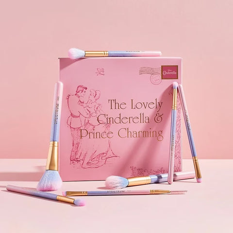 Cinderella Makeup Brushes (Pink)